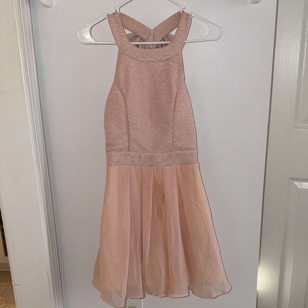 Light pink / peach homecoming dress